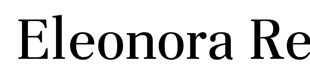  DEMO Eleonora Regular font family download free