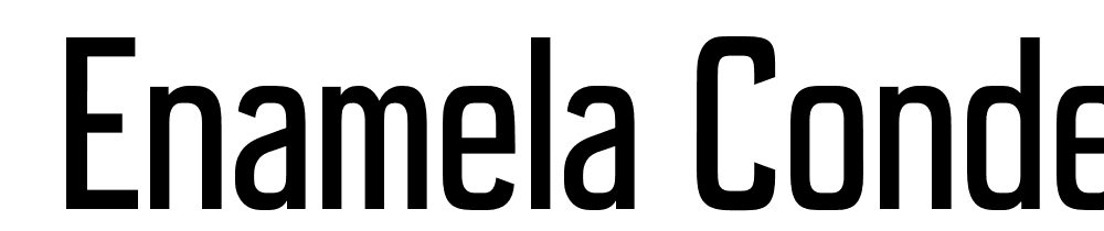  DEMO Enamela Condensed Regular font family download free