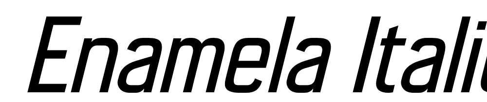  DEMO Enamela Italic font family download free