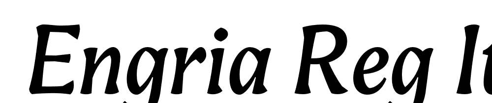  DEMO Engria Reg Italic font family download free