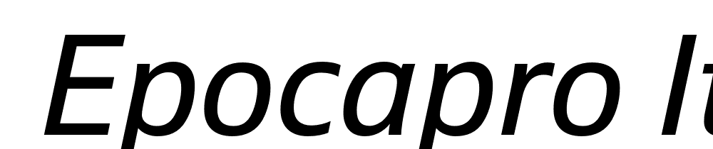  DEMO EpocaPro Italic Regular font family download free