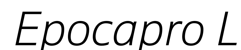  DEMO EpocaPro LightItalic Regular font family download free