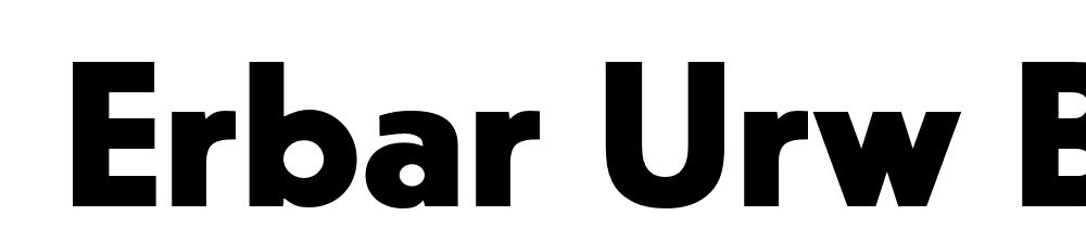  DEMO Erbar URW Bold font family download free