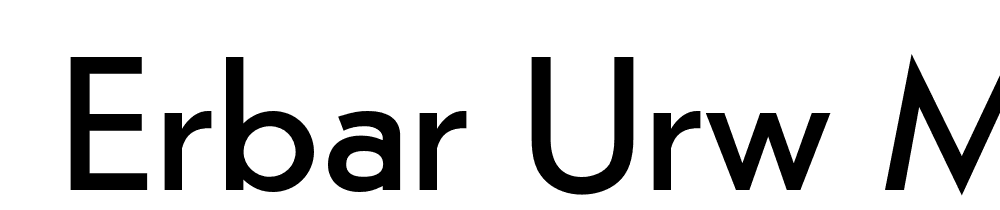  DEMO Erbar URW Medium Regular font family download free