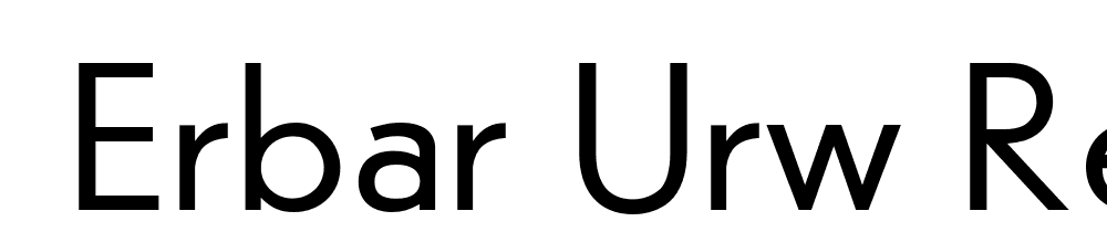  DEMO Erbar URW Regular font family download free