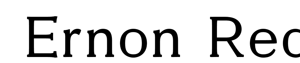  DEMO Ernon Regular font family download free