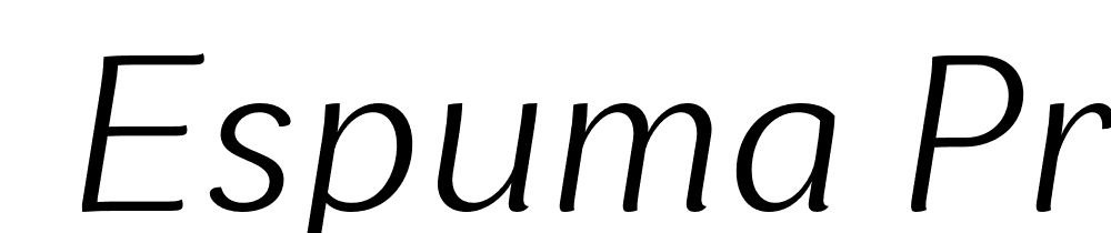  DEMO Espuma Pro Lt Italic font family download free