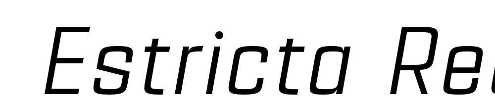  DEMO Estricta Regular Italic Regular font family download free