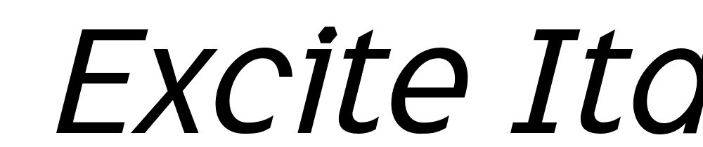  DEMO Excite Italic font family download free