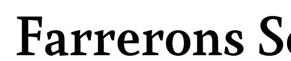  DEMO Farrerons Serif DemiBold Regular font family download free