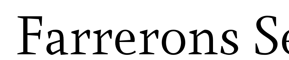  DEMO Farrerons Serif Light Regular font family download free