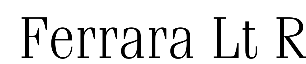  DEMO Ferrara Lt Regular font family download free