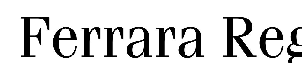  DEMO Ferrara Regular font family download free