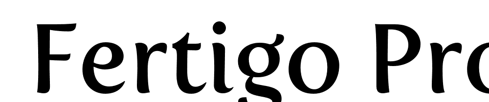  DEMO Fertigo Pro Regular font family download free