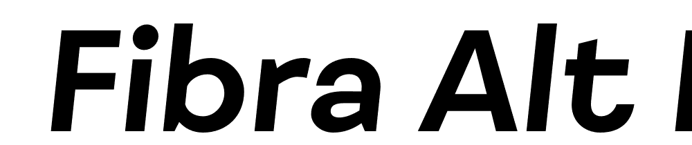  DEMO Fibra Alt Bold It Regular font family download free