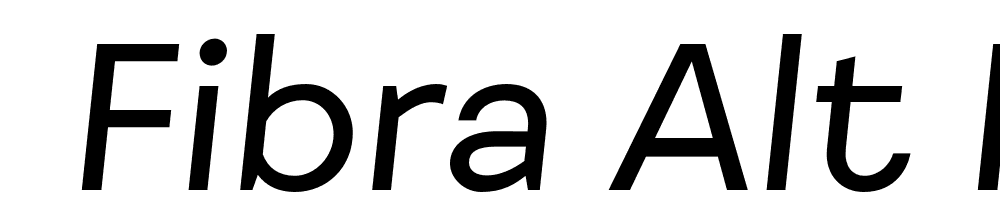  DEMO Fibra Alt It Regular font family download free