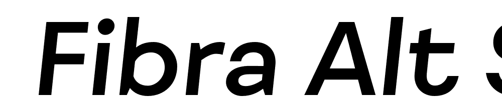  DEMO Fibra Alt SemiBold It Regular font family download free