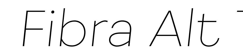  DEMO Fibra Alt Thin It Regular font family download free