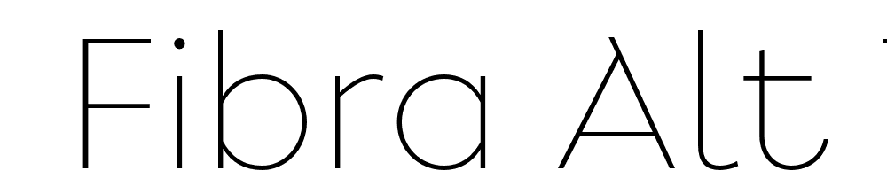  DEMO Fibra Alt Thin Regular font family download free