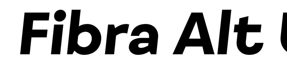  DEMO Fibra Alt UltraBold It Regular font family download free