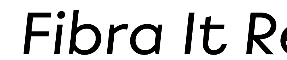  DEMO Fibra It Regular font family download free