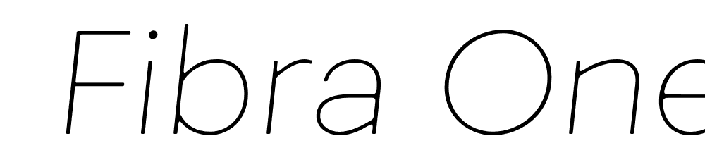  DEMO Fibra One Thin It Regular font family download free