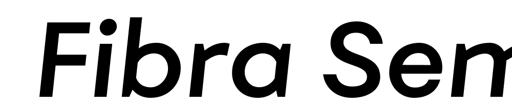  DEMO Fibra SemiBold It Regular font family download free