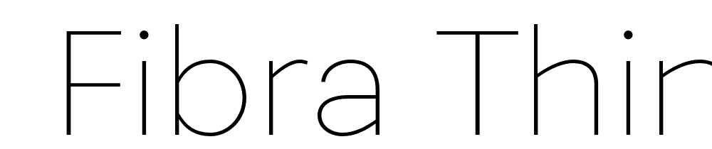  DEMO Fibra Thin Regular font family download free