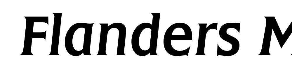  DEMO Flanders Medium Italic font family download free