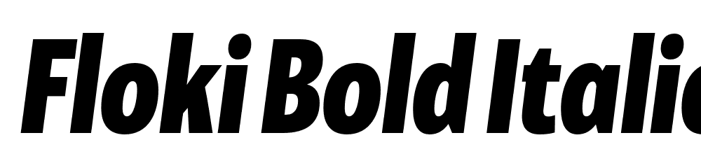  DEMO Floki Bold Italic Regular font family download free