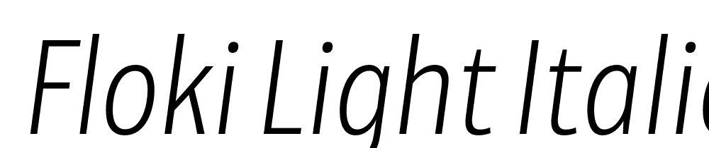  DEMO Floki Light Italic Regular font family download free