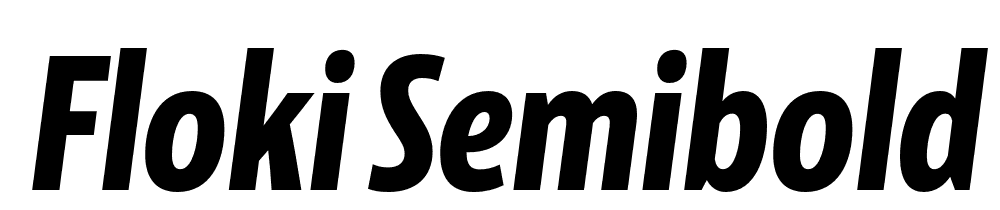  DEMO Floki SemiBold Italic Regular font family download free