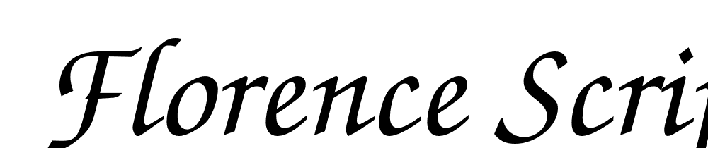  DEMO Florence Script FS Regular font family download free