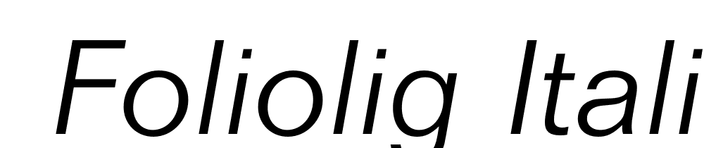  DEMO FolioLig Italic font family download free