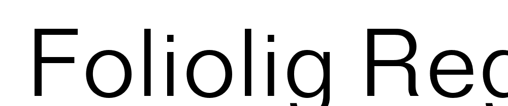  DEMO FolioLig Regular font family download free