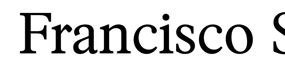  DEMO Francisco Serial Regular font family download free