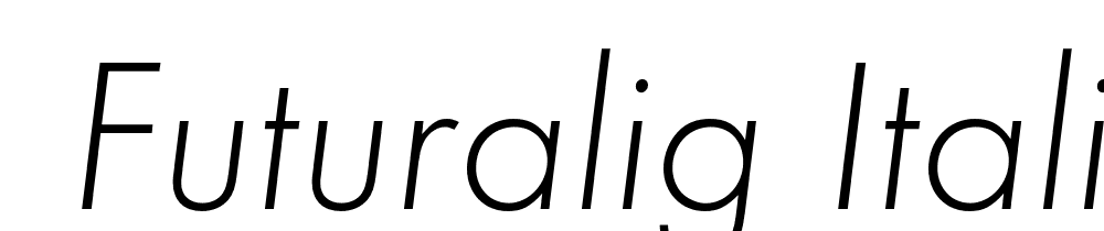  DEMO FuturaLig Italic font family download free