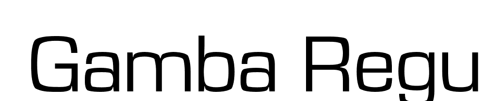  DEMO Gamba Regular font family download free