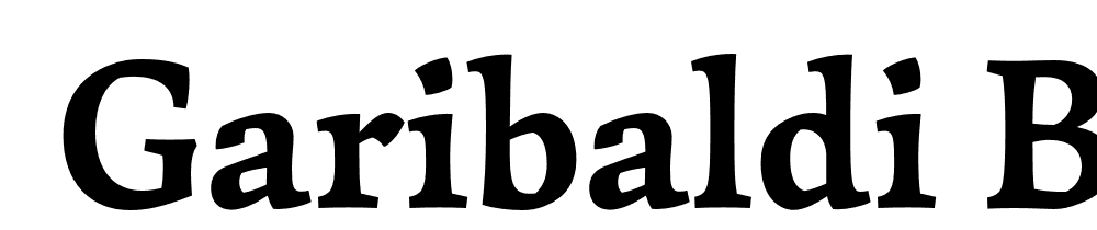  DEMO Garibaldi Bold font family download free