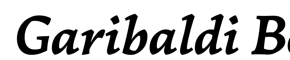  DEMO Garibaldi Bold Italic font family download free