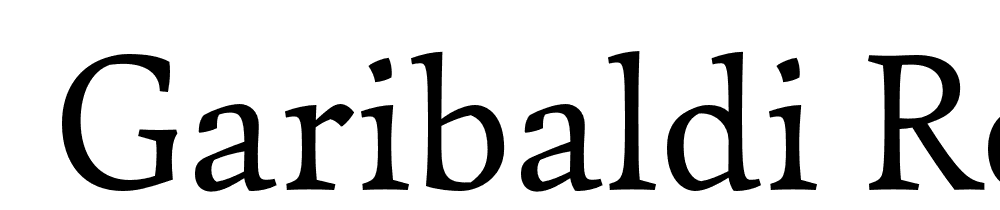  DEMO Garibaldi Regular font family download free