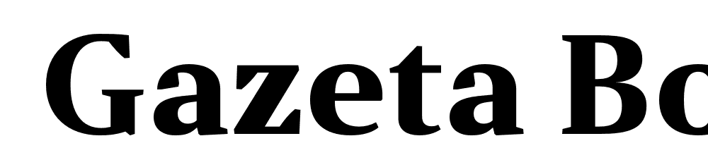  DEMO Gazeta Bold Regular font family download free