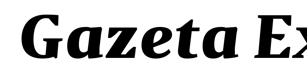  DEMO Gazeta Extra Bold Italic Italic font family download free