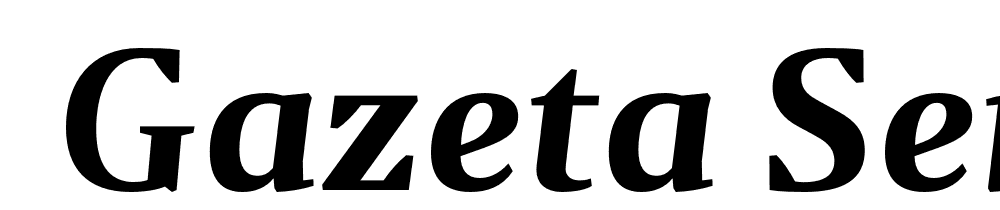  DEMO Gazeta SemiBold Italic Italic font family download free