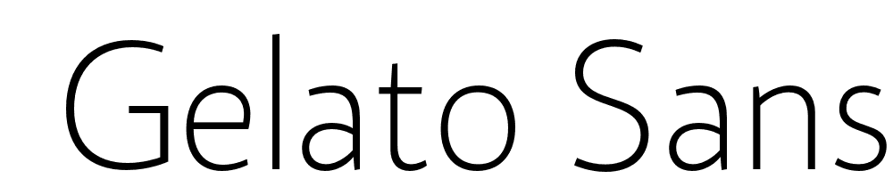  DEMO Gelato Sans Thin Regular font family download free