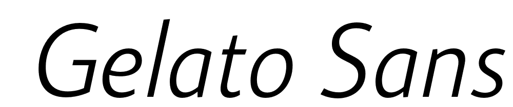  DEMO Gelato Sans Ultra Light Italic font family download free