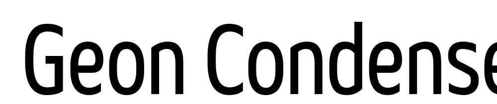  DEMO Geon Condensed Regular font family download free