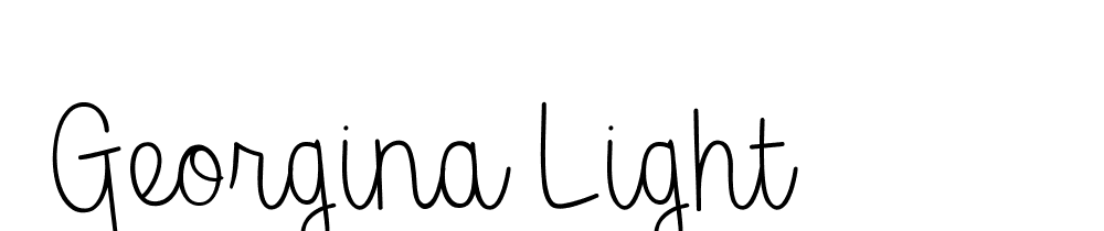  DEMO Georgina Light font family download free