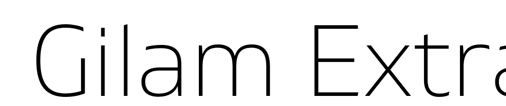  DEMO Gilam ExtraLight Regular font family download free