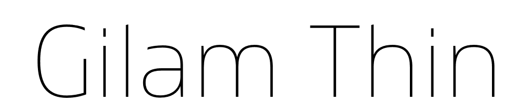  DEMO Gilam Thin Regular font family download free